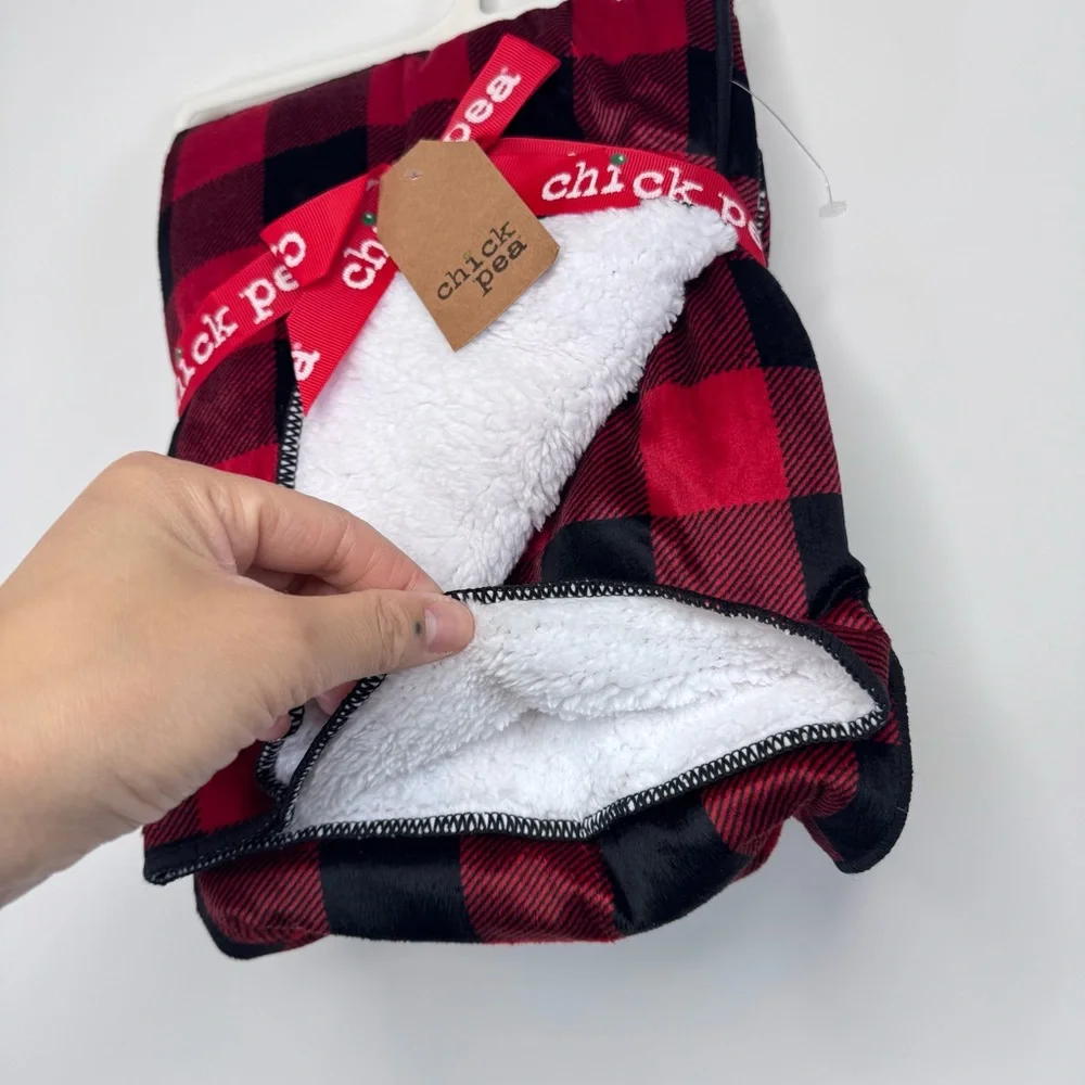 NEW Chick Pea Plaid Christmas Baby Blanket